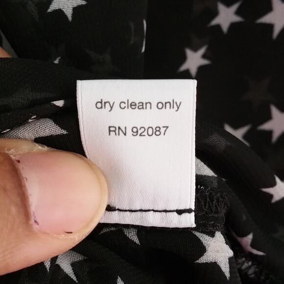 RED Saks Fifth Avenue Sheer Shirt Size Small - Picture 8 of 8